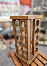 Wooden spinning spice rack 