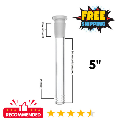 Inch bong glass - 5", downstem