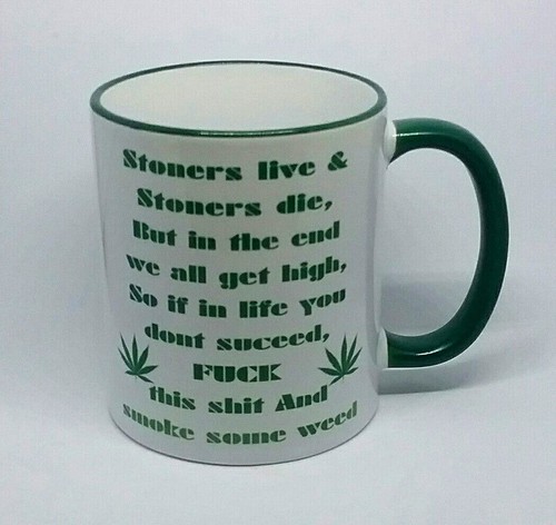 Stoner weed coffee mug - weed, drugs