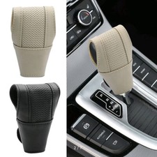 Car Gear Shift Cover Leather Shift Lever Gearbox Shifter Knob Protector Case