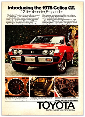 Vintage 1975 toyota - celica, gt