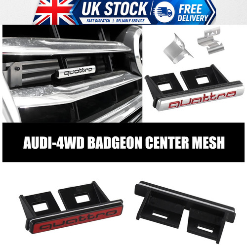 Abs chrome logo quattro - chrome,