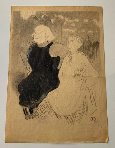 Toulouse lautrec drawing - toulouse, on