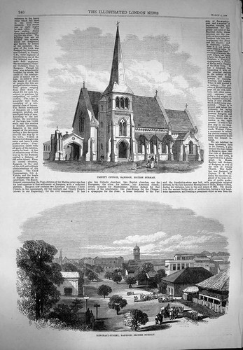 Original old antique print - original,