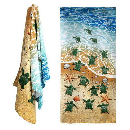 Microfibre beach towel - microfibre,