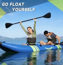 GYMAX Inflatable Kayak, 12.5Ft