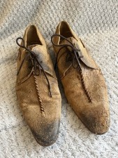 H By Hudson Mens Shoes Suede Distressed Light Brown EU41 UK7 Formal