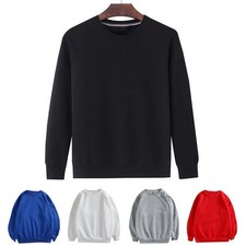 Mens Solid Color Cotton Blend