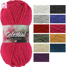 King Cole Celestial Super Chunky 100g Sparkle Knitting Wool Yarn Acrylic