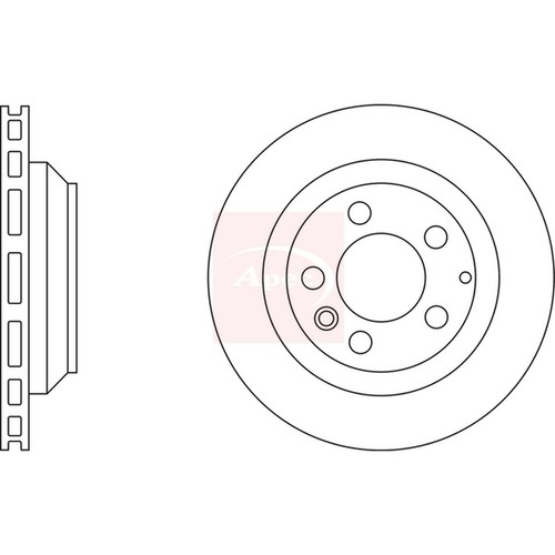 Brake discs vented - 2x, vw