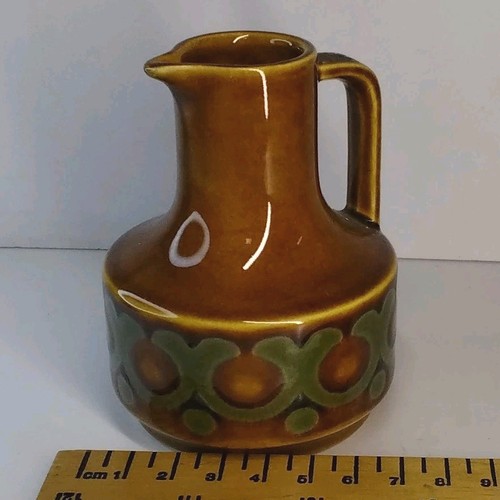 Brown green glazed ceramic - brown,