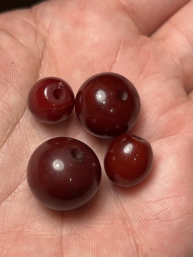 Antique cherry amber bakelite - amber,