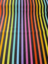 Tula Pink Quilting Cotton Fabric Graywork True Colours Disco Stripe