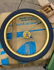 SUPER RARE Bundle Vintage Araya Japan gold bmx wheel 20x1.75 snowflake laced!!