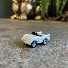 ?Micro Machines Chevrolet '55 Chevy Corvette Coupe White Red Seats Classic Car
