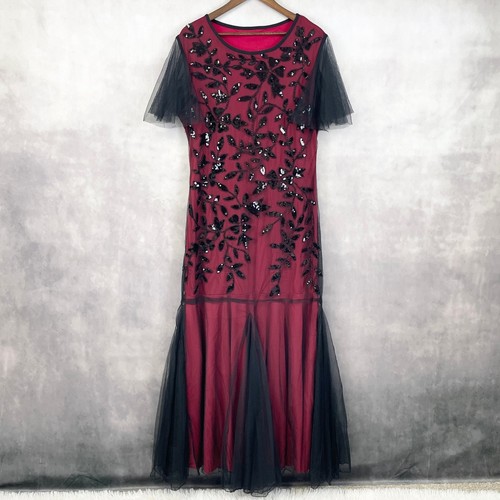 Art deco womens sequin mesh - deco,