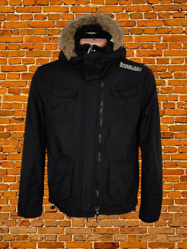 Superdry black windcheater - black,