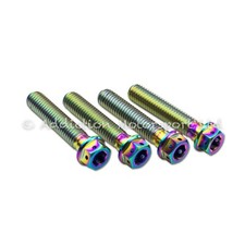 Titanium bolts in rainbow