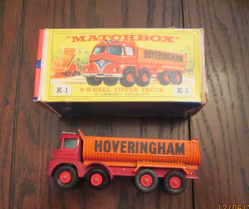 1964 matchbox wheel tipper - 1964, 8-wheel