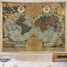 Angel World Map Wall Art Extra
