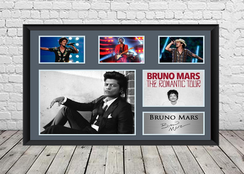 Bruno mars signed poster - signed,