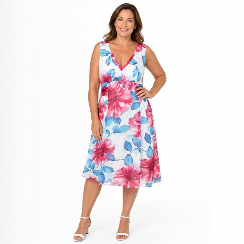 Kaliko pure silk floral midi - kaliko,