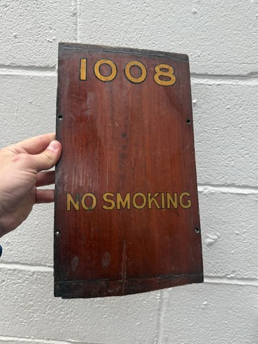 Old wooden railway smoking - wooden, no
