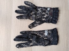 DENTS Black Lace Gloves Women