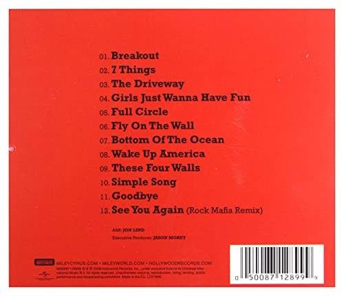 Breakout cyrus miley cd - breakout,