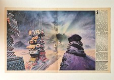 CHRIS FOSS The Moving Metropolis, Sci-Fi Illustration (1982 Magazine Poster)