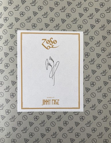 Jimmy page signed book led - book,