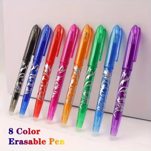 Black erasable pens rub - erasable, out