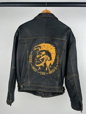 Vintage 90s Diesel Leather Trucker Jacket