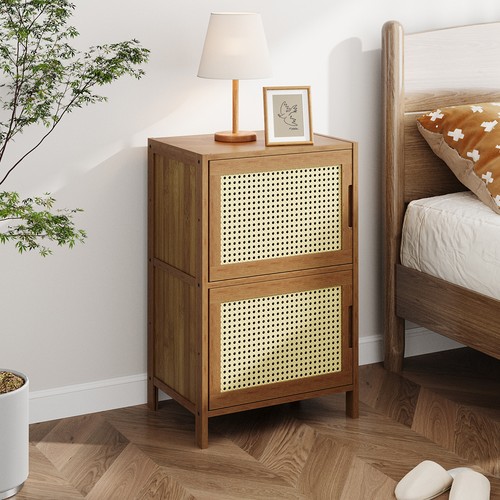 Bedside table rattan - bedside,