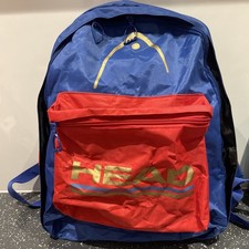 Retro blue/Red Head Rucksack
