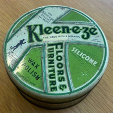 Vintage Kleen-e-ze Wax Polish Tin - 1950's