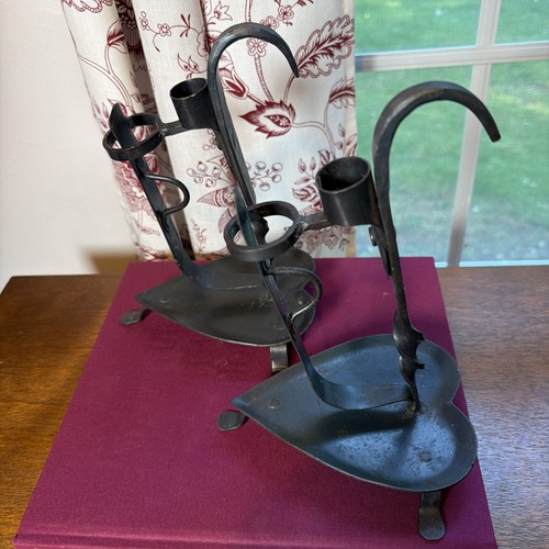 Wrought iron candleholder and - wrought,