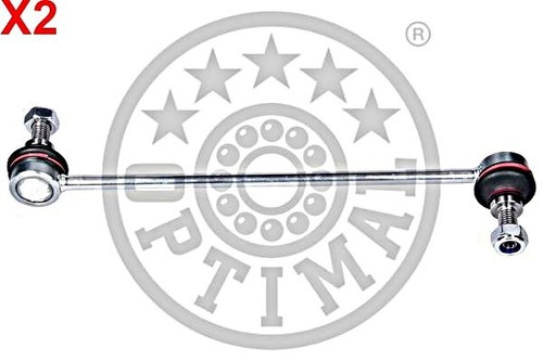 Front steel stabiliser rod - steel,