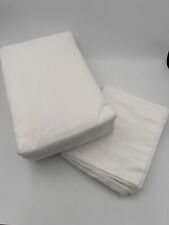 WHITE WAFFLE SUPER KING Duvet Cover & Pillowcase Set 60% COTTON NEW Tesco