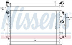 Genuine nissesns radiator - nissesns, for