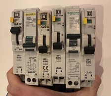 Square D QOE QOVS RCBO 6a 10a