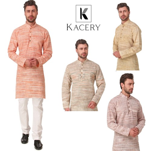 Men indian cotton khadi - men's,