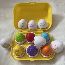 Tomy Toys Hide & Squeak Eggs Shape Sorter Pre School Toy Vintage 1993