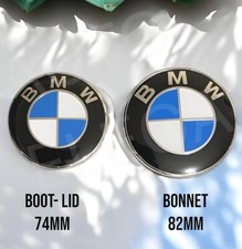 82mm 74mm Blue BMW Bonnet