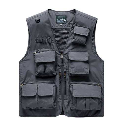 Men cargo multi pockets vest - cargo,
