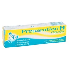 Preparation H CLEAR GEL - 25g Moisturising Soothes Itching Piles Haemorrhoids