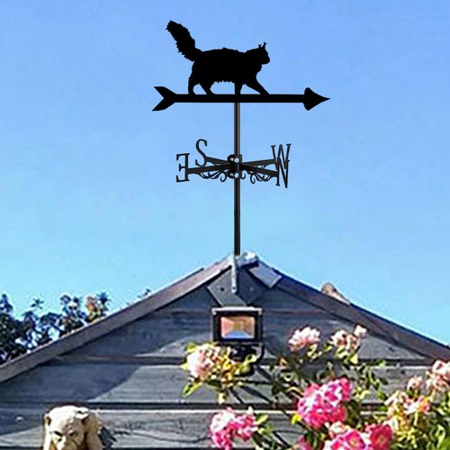 Cat metal weathervane animal - cat,