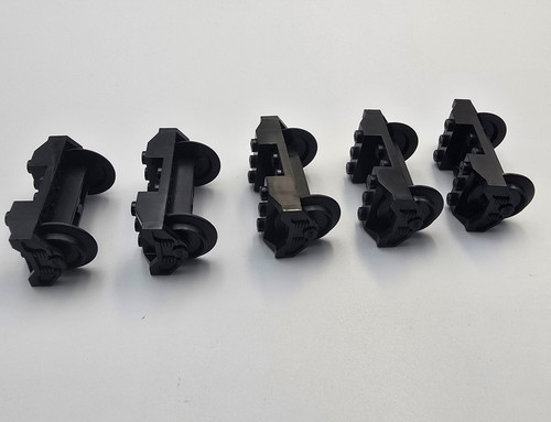 Lego black train - x5, wheels