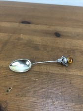 Solid Silver Tea/Coffee Spoon with Thistle Handle