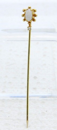 Antique 14k gold opal stick - antique,